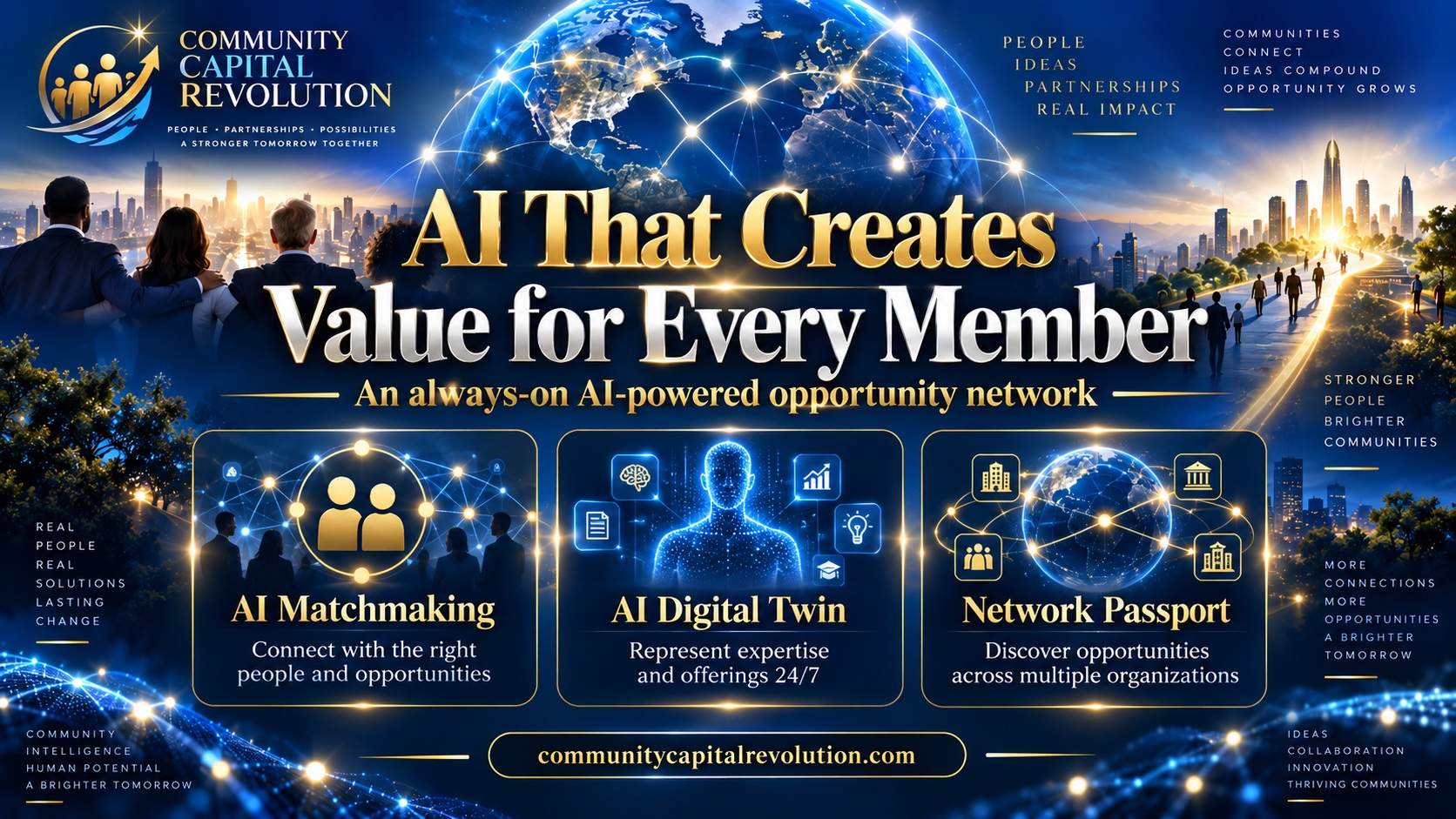 AI creates value for every member: AI Matchmaking, AI Digital Twin and Network Passport