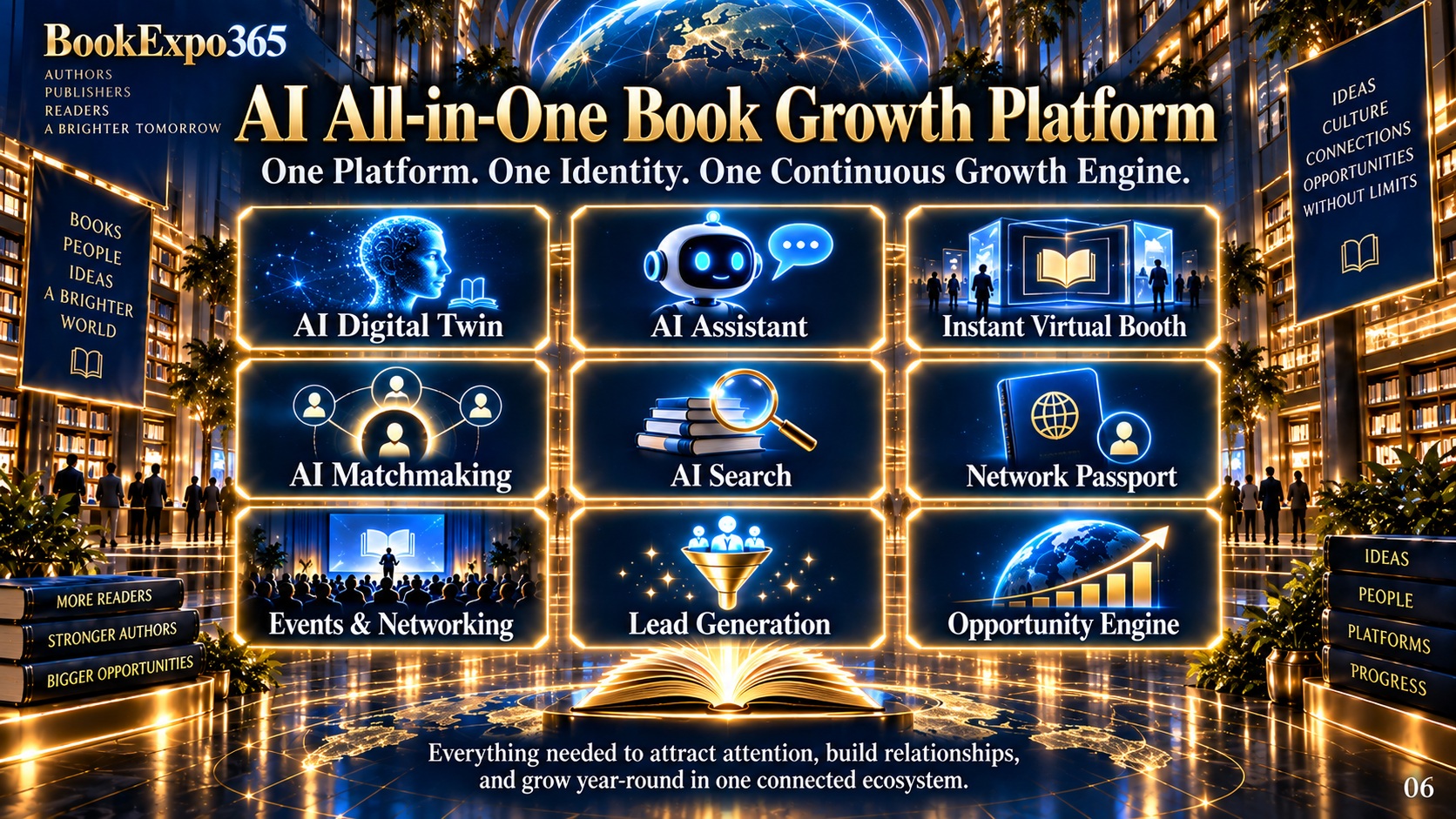 BookExpo365 all-in-one AI book platform capabilities