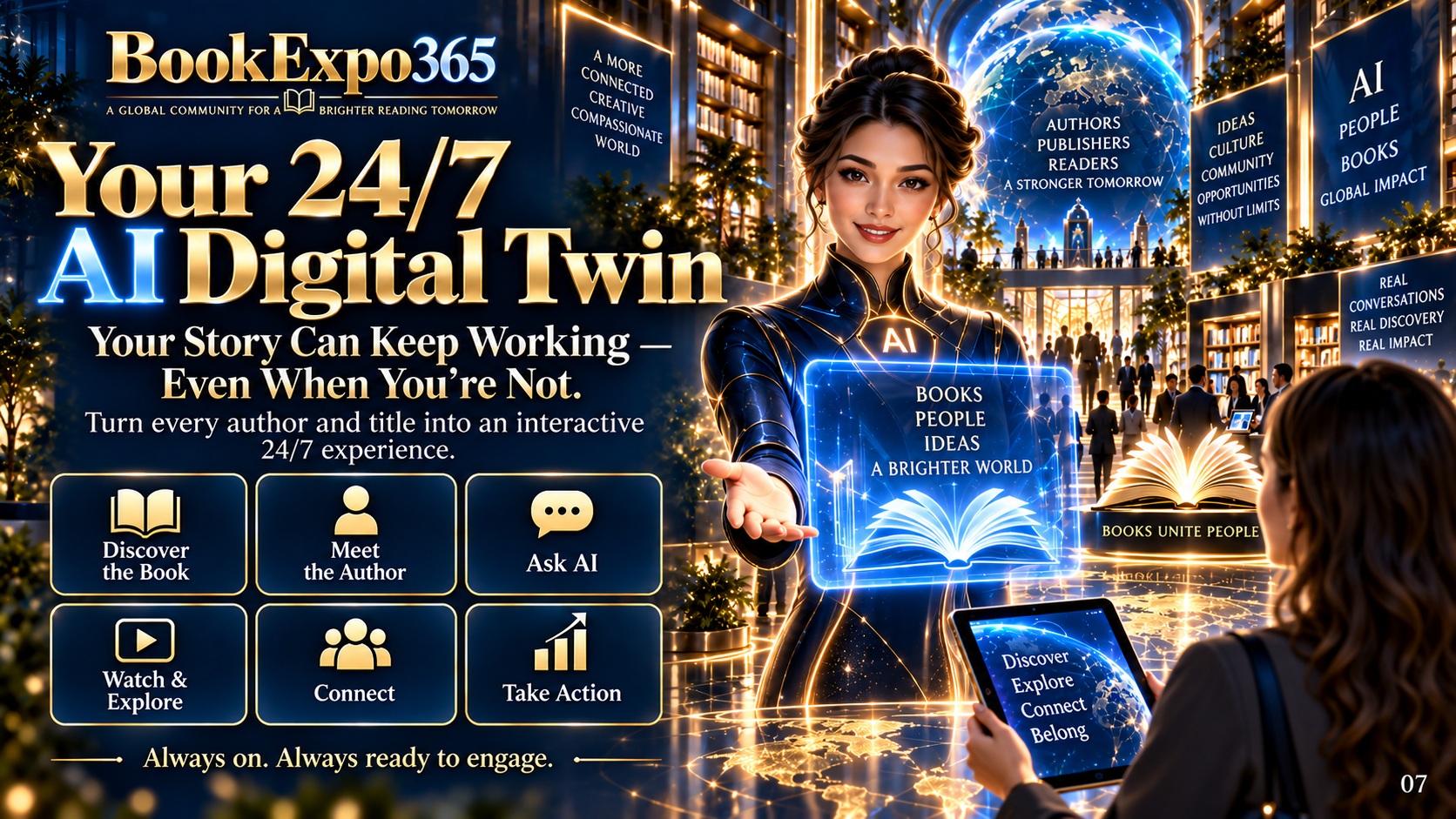 BookExpo365 24/7 AI Digital Twin for authors and publishers