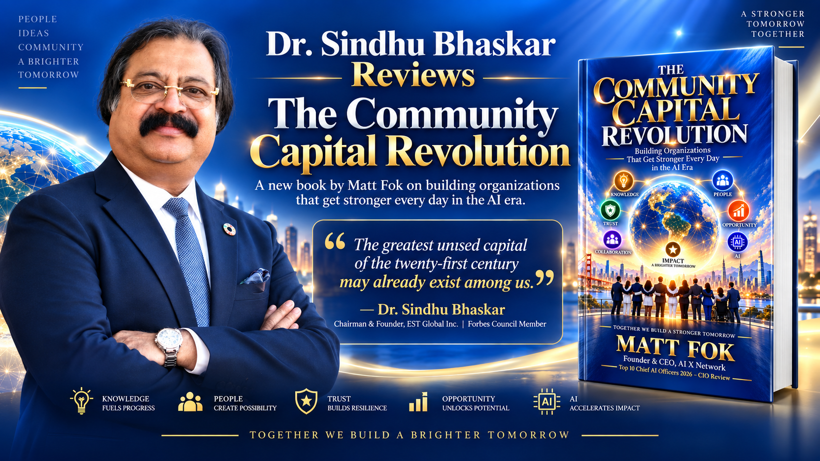 Dr. Sindhu Reviews The Community Capital Revolution Ahead of October 19 Launch